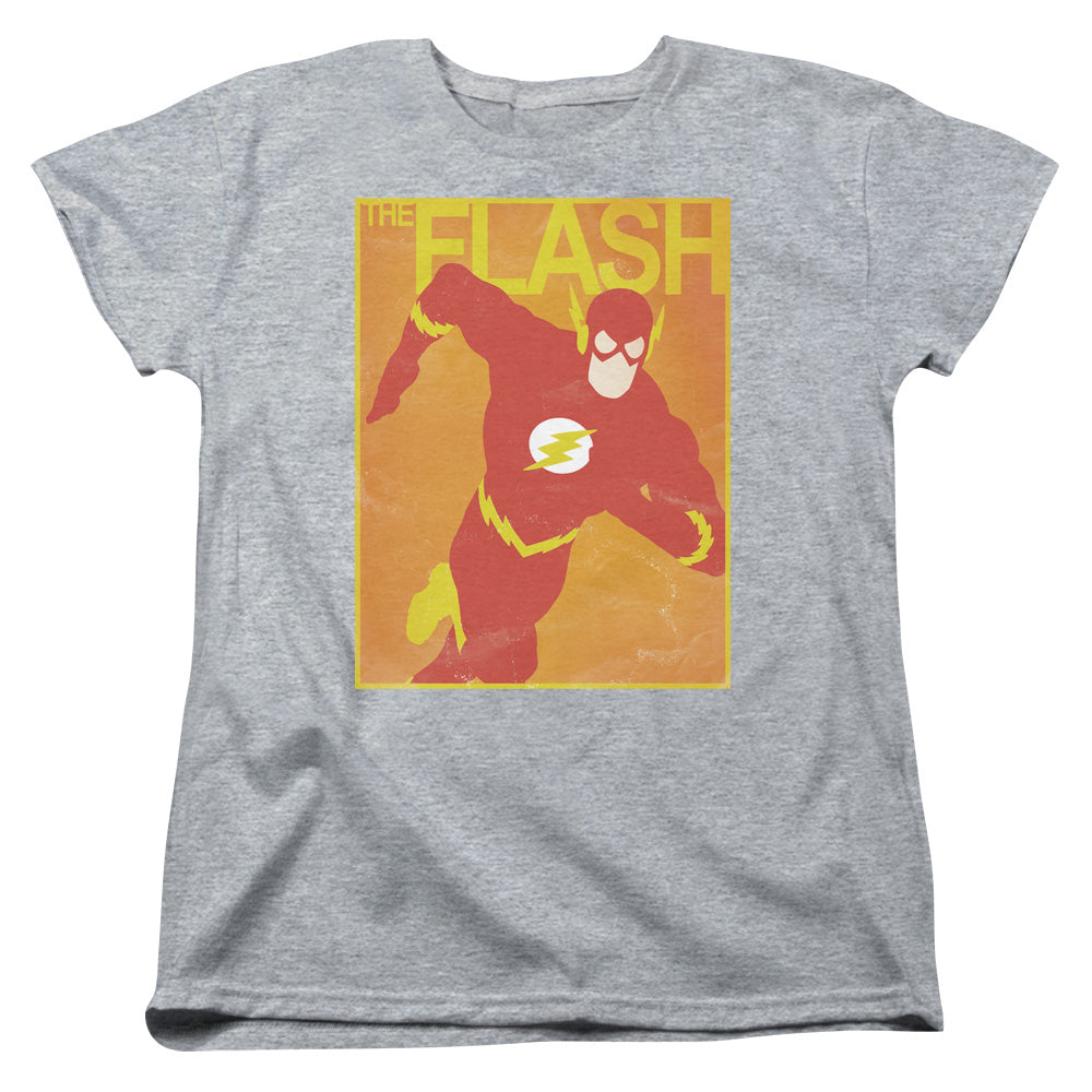 JLA SIMPLE FLASH POSTER-S/S WOMENS T-Shirt