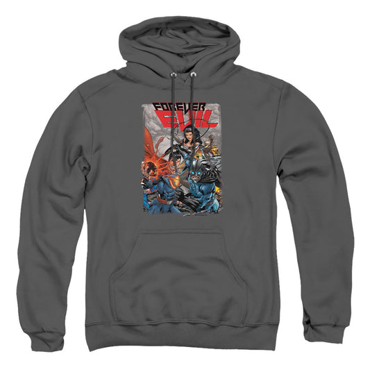 Jla - Crime Syndicate - Adult Pull-over Hoodie - Charcoal