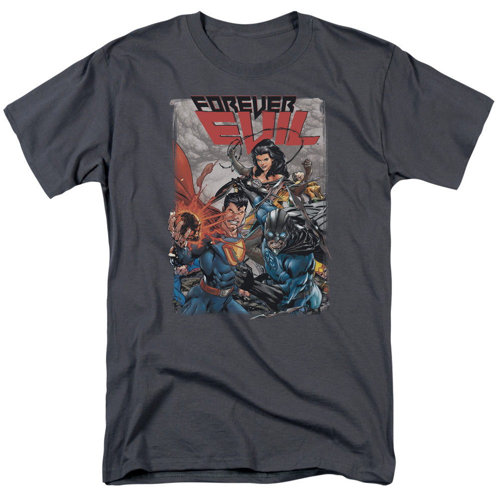 Jla - Crime Syndicate - Short Sleeve Adult 18/1 - Charcoal T-shirt