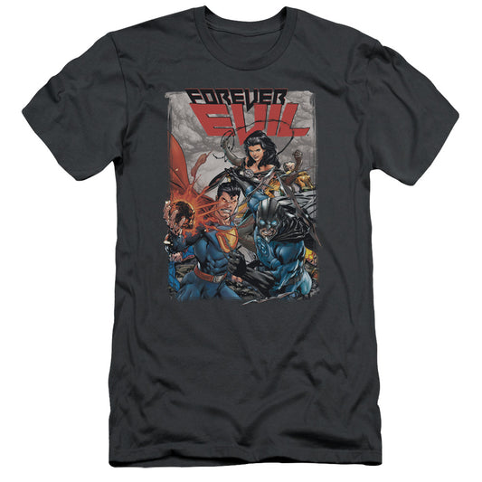 Jla - Crime Syndicate - Short Sleeve Adult 30/1 - Charcoal T-shirt