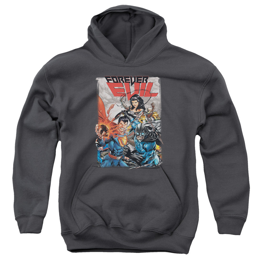Jla - Crime Syndicate - Youth Pull-over Hoodie - Charcoal