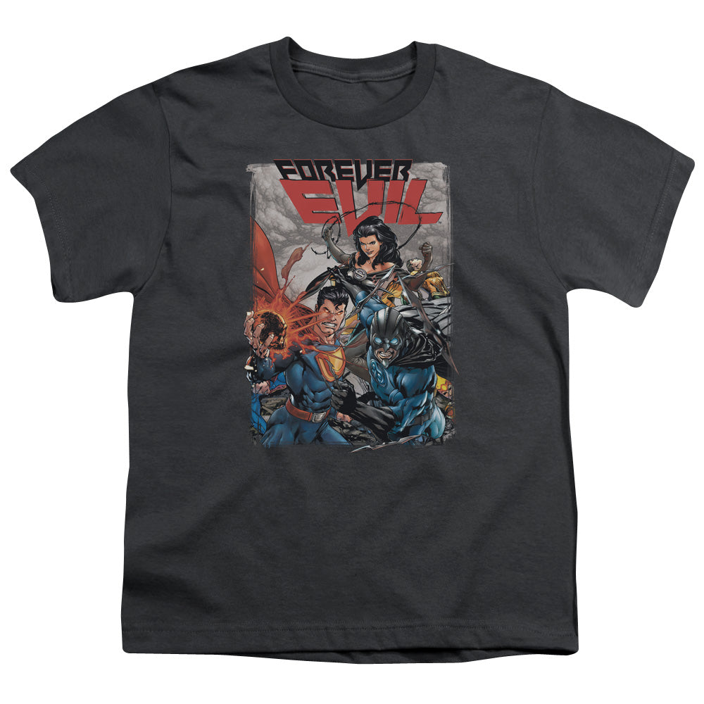Jla - Crime Syndicate - Short Sleeve Youth 18/1 - Charcoal T-shirt