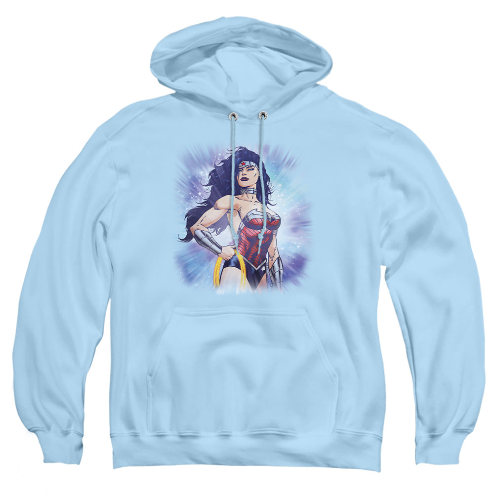 Jla - Warrior - Adult Pull-over Hoodie - Light Blue