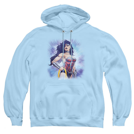 Jla - Warrior - Adult Pull-over Hoodie - Light Blue