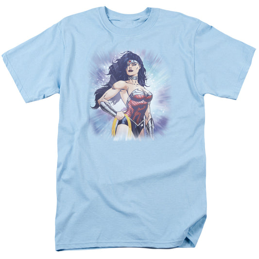 Jla - Warrior - Short Sleeve Adult 18/1 - Light Blue T-shirt