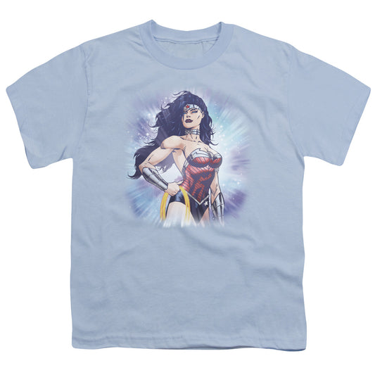 Jla - Warrior - Short Sleeve Youth 18/1 - Light Blue T-shirt