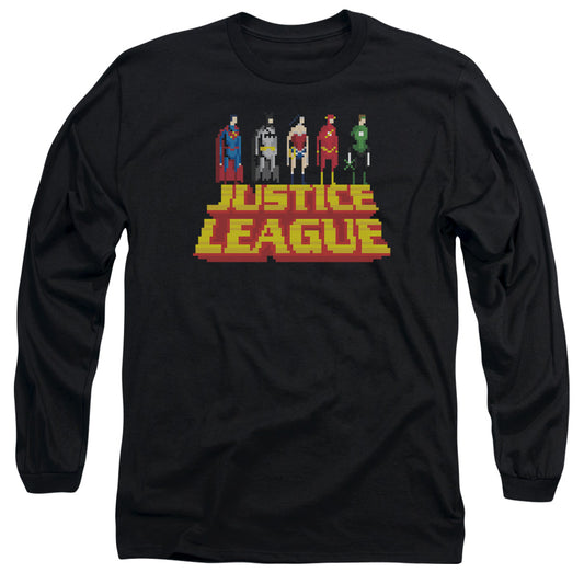 Jla - Standing Above - Long Sleeve Adult 18/1 - Black T-shirt