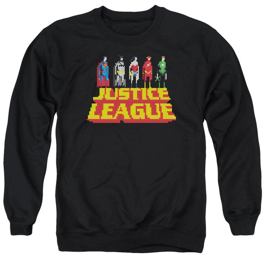 Jla - Standing Above - Adult Crewneck Sweatshirt - Black