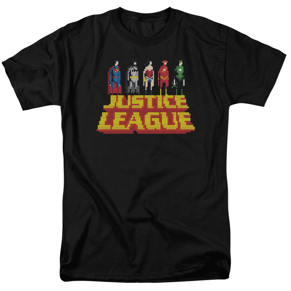 Jla - Standing Above - Short Sleeve Adult 18/1 - Black T-shirt