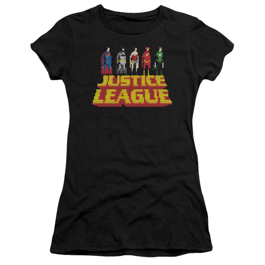 Jla - Standing Above - Short Sleeve Junior Sheer - Black T-shirt