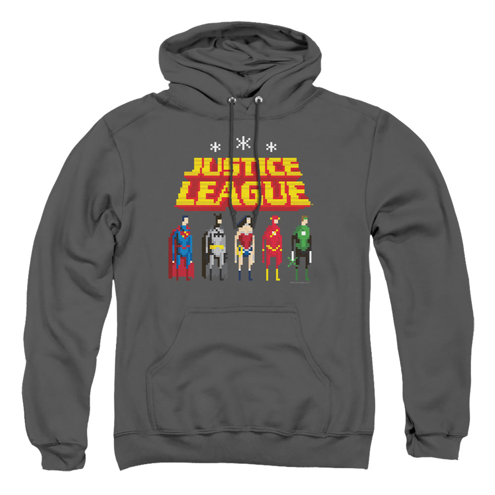 Jla - Standing Below - Adult Pull-over Hoodie - Charcoal