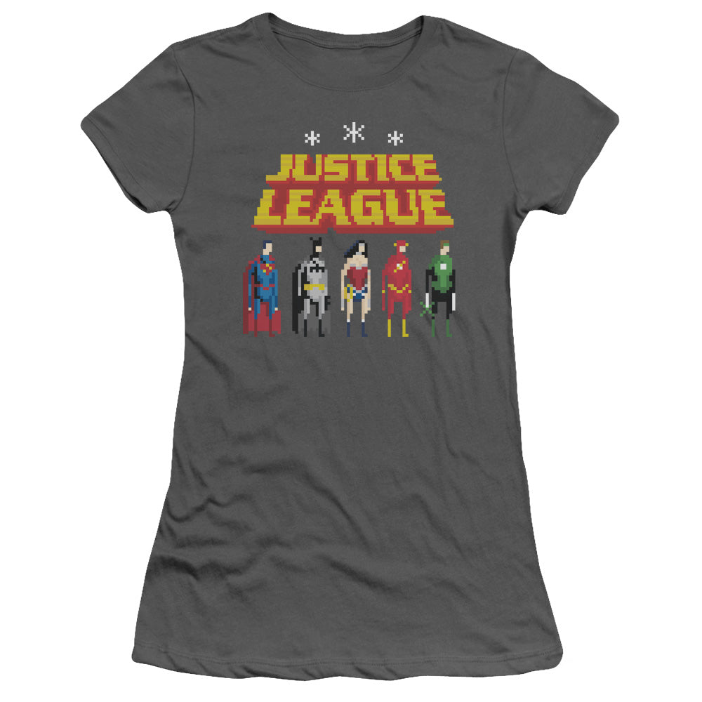 Jla - Standing Below - Short Sleeve Junior Sheer - Charcoal T-shirt