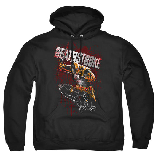 Jla - Blood Splattered - Adult Pull-over Hoodie - Black