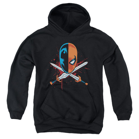 Jla - Crossed Swords - Youth Pull-over Hoodie - Black