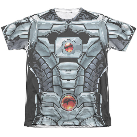 Jla - Cyborg - Adult Poly/cotton Short Sleeve Tee - White T-shirt