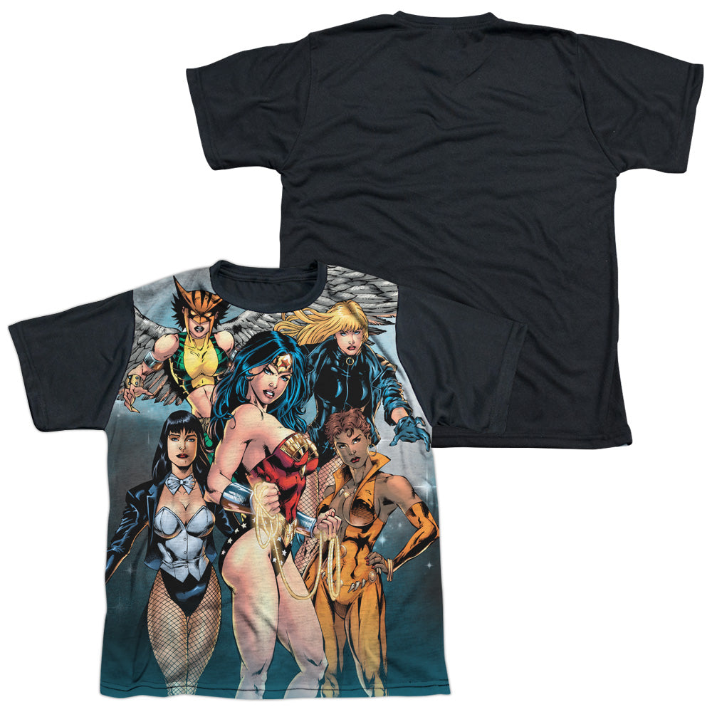 Jla - Gals Night Out - Short Sleeve Youth White Front Black Back   - White T-shirt