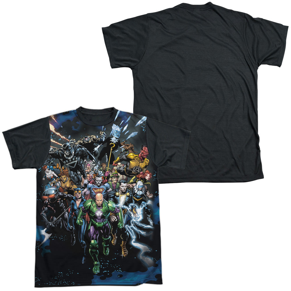 Jla - Forever Evil - Short Sleeve Adult White Front Black Back   - White T-shirt