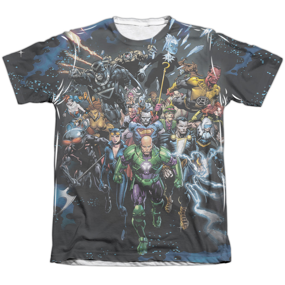 Jla - Forever Evil - Adult Poly/cotton Short Sleeve Tee - White T-shirt