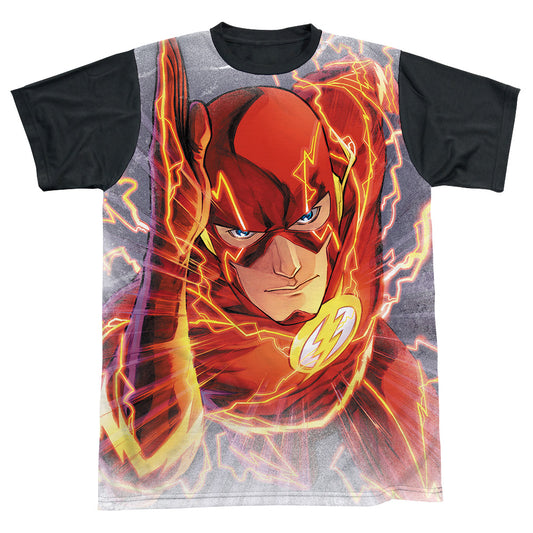 Jla - Barrys Back - Short Sleeve Adult White Front Black Back   - White T-shirt