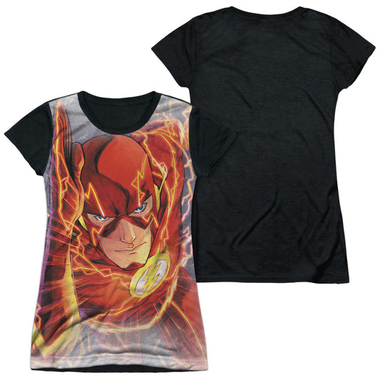 Jla - Barrys Back - Short Sleeve Junior Poly Black Back - White T-shirt