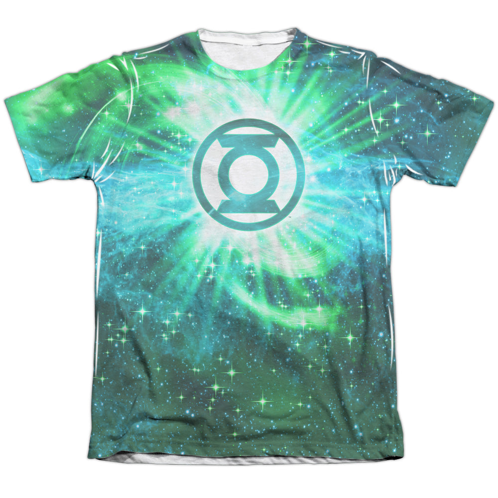 Jla - Power Swirl - Adult Poly/cotton Short Sleeve Tee - White T-shirt