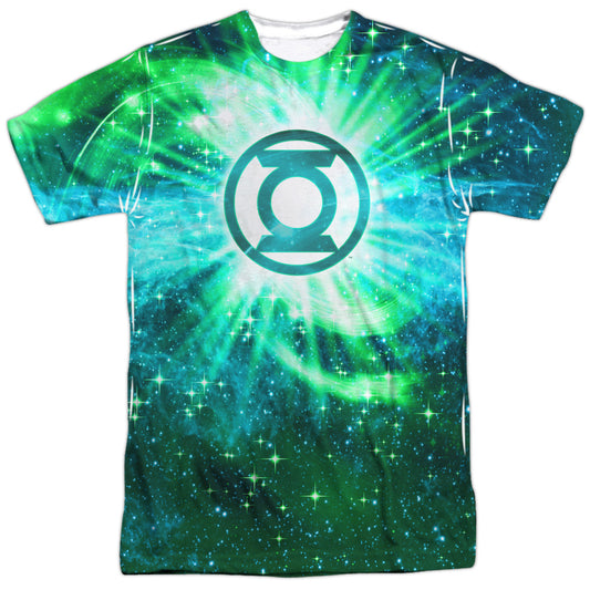 Jla - Power Swirl - Short Sleeve Adult Poly Crew - White T-shirt