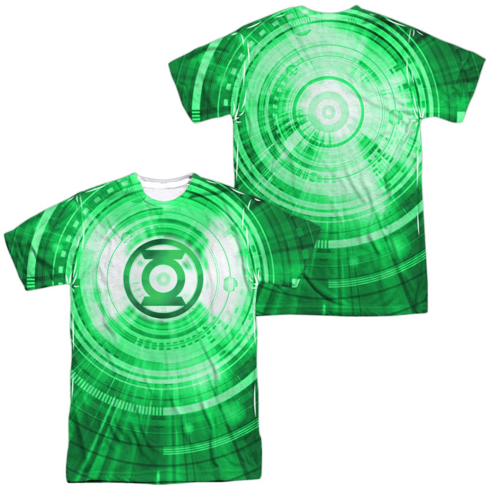 Jla - Radial (Front/back Print) - Short Sleeve Adult Poly Crew - White T-shirt