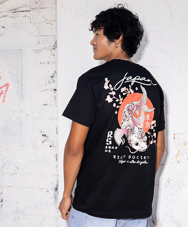 Riot Society Koi Blossom T-Shirt
