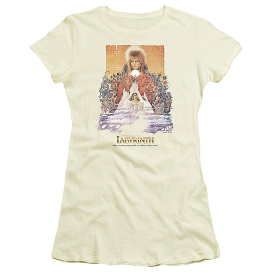 Labyrinth - Movie Poster - Short Sleeve Junior Sheer - Athletic Heather T-shirt
