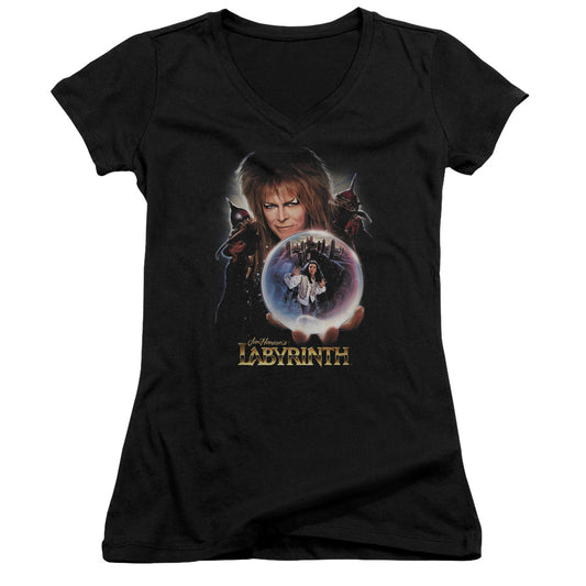 Labyrinth - I Have A Gift - Junior V-neck - Black
