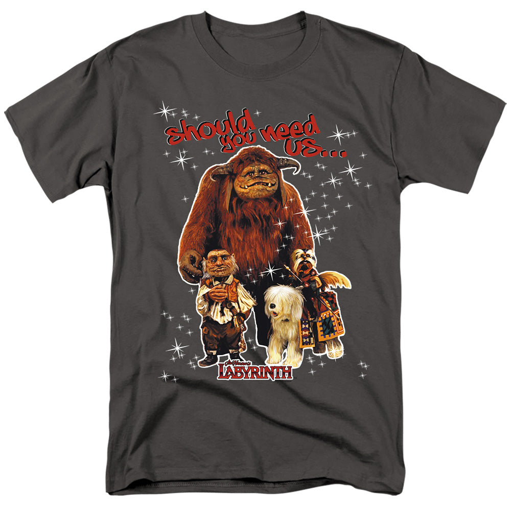 Labyrinth - Should You Need Us - Short Sleeve Adult 18/1 - Charcoal T-shirt