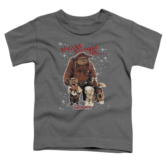 Labyrinth - Should You Need Us - Short Sleeve Toddler Tee - Charcoal T-shirt