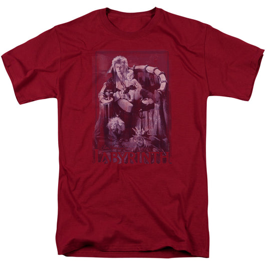 Labyrinth - Goblin Baby - Short Sleeve Adult 18/1 - Cardinal T-shirt