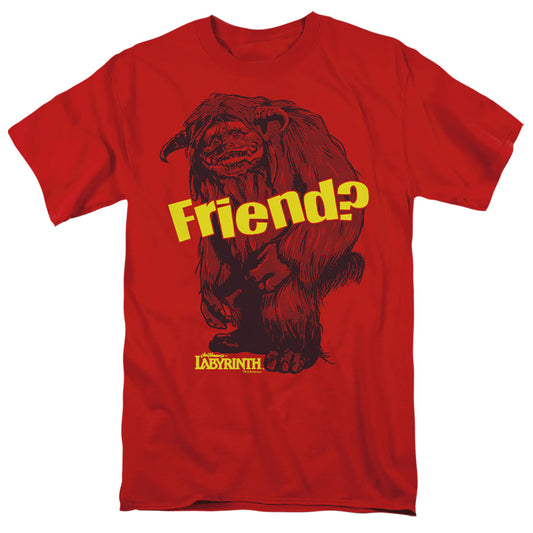Labyrinth - Ludo Friend - Short Sleeve Adult 18/1 - Red T-shirt