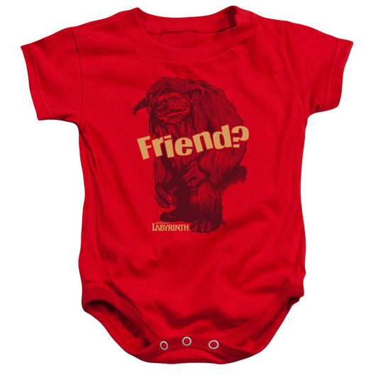 Labyrinth Ludo Friend - Infant Snapsuit - Red - Sm