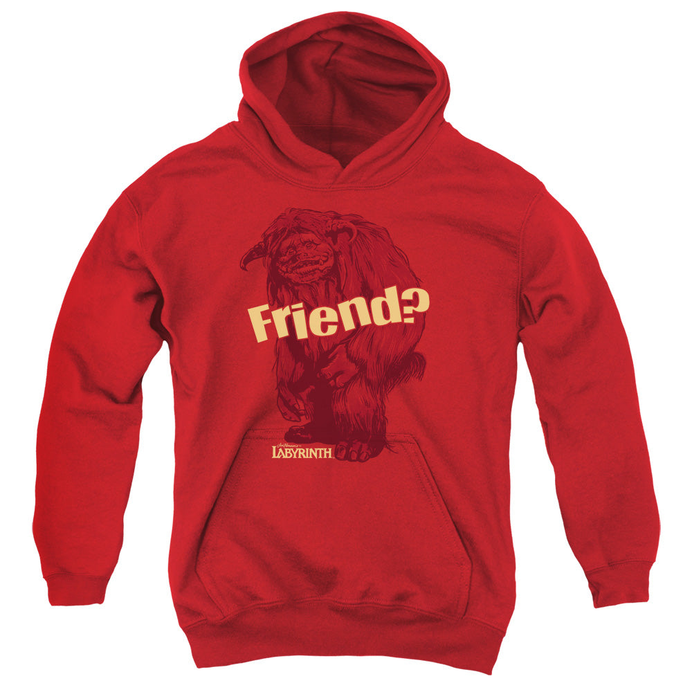 Labyrinth - Ludo Friend - Youth Pull-over Hoodie - Red