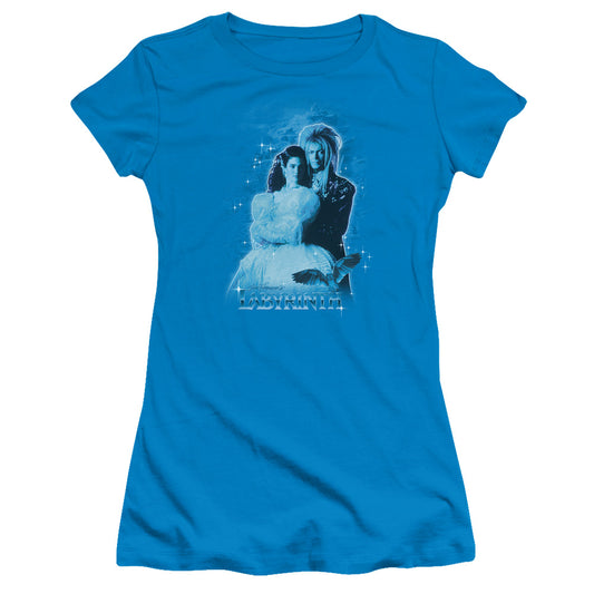 Labyrinth - Peach Dreams - Short Sleeve Junior Sheer - Turquoise T-shirt