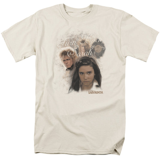Labyrinth - Turn Back Sarah - Short Sleeve Adult 18/1 - Cream T-shirt