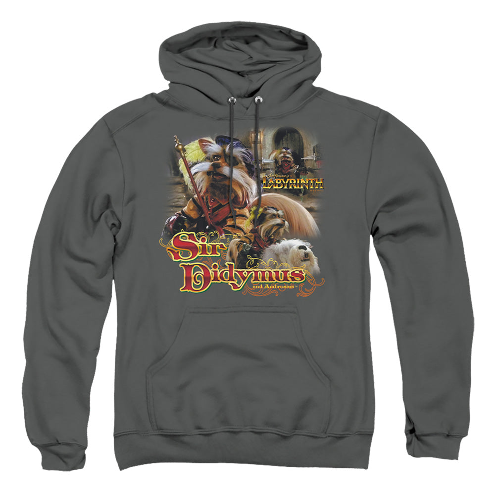 Labyrinth - Sir Didymus - Adult Pull-over Hoodie - Charcoal