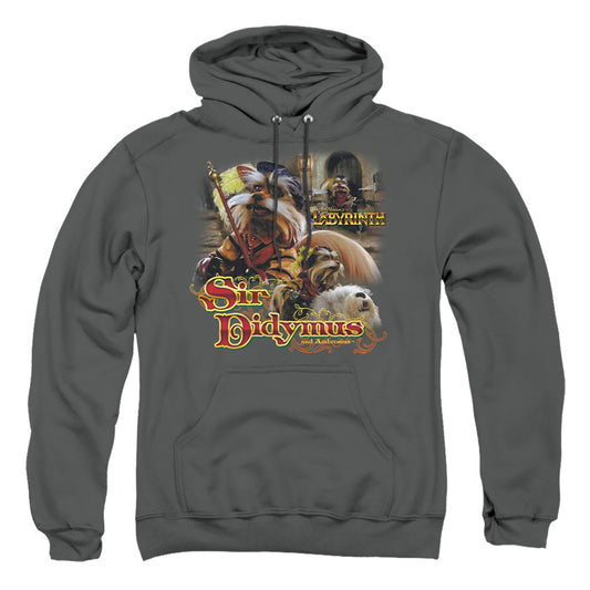 Labyrinth - Sir Didymus - Adult Pull-over Hoodie - Charcoal