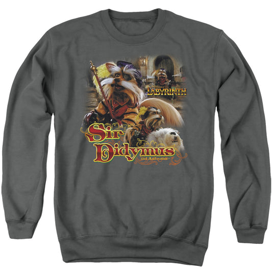 Labyrinth - Sir Didymus - Adult Crewneck Sweatshirt - Charcoal