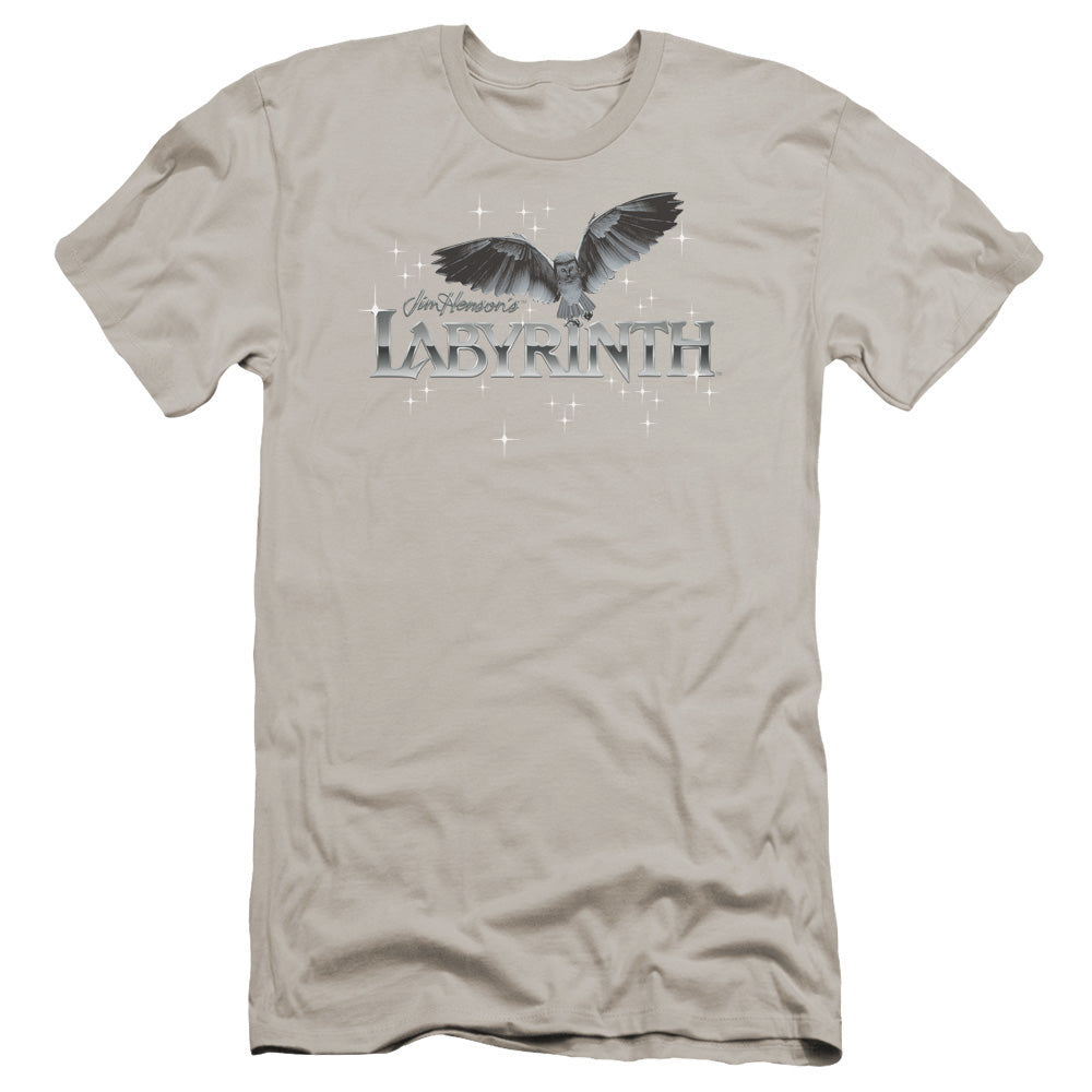 Labyrinth - Owl Logo-premuim Canvas Adult Slim Fit 30/1 - Silver