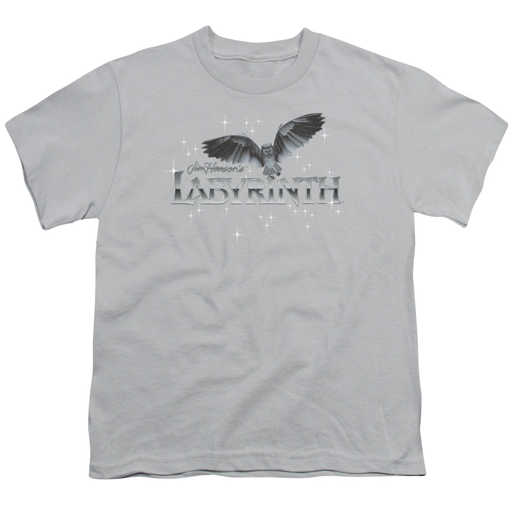 LABYRINTH OWL LOGO - S/S YOUTH 18/1 - SILVER T-Shirt