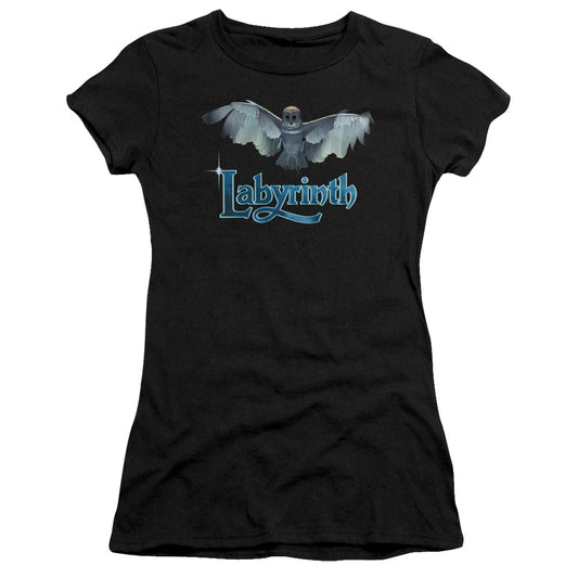 Labyrinth - Title Sequence - Short Sleeve Junior Sheer - Black T-shirt
