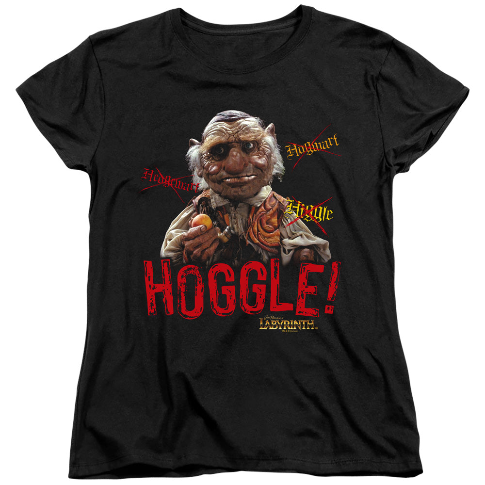 Labyrinth - Hoggle - Short Sleeve Womens Tee - Black T-shirt