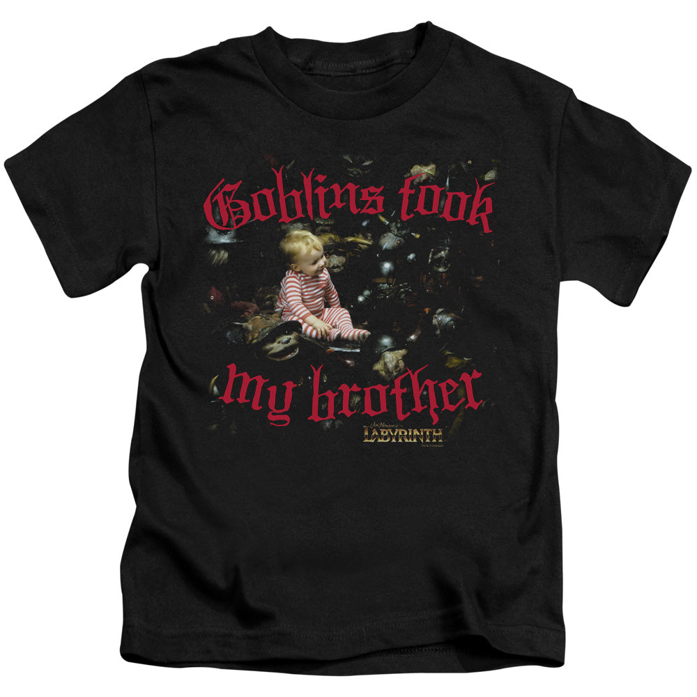 LABYRINTH GOBLINS TOOK MY BROTHER - S/S JUVENILE 18/1 - BLACK - T-Shirt