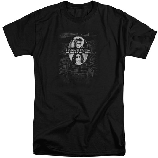 Labyrinth - Maze - Short Sleeve Adult Tall - Black T-shirt