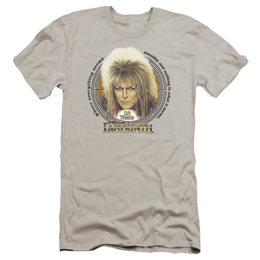 Labyrinth - 25 Years-premuim Canvas Adult Slim Fit 30/1 - Silver