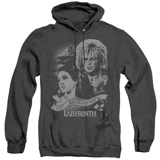 Labyrinth - Anniversary - Adult Heather Hoodie - Black
