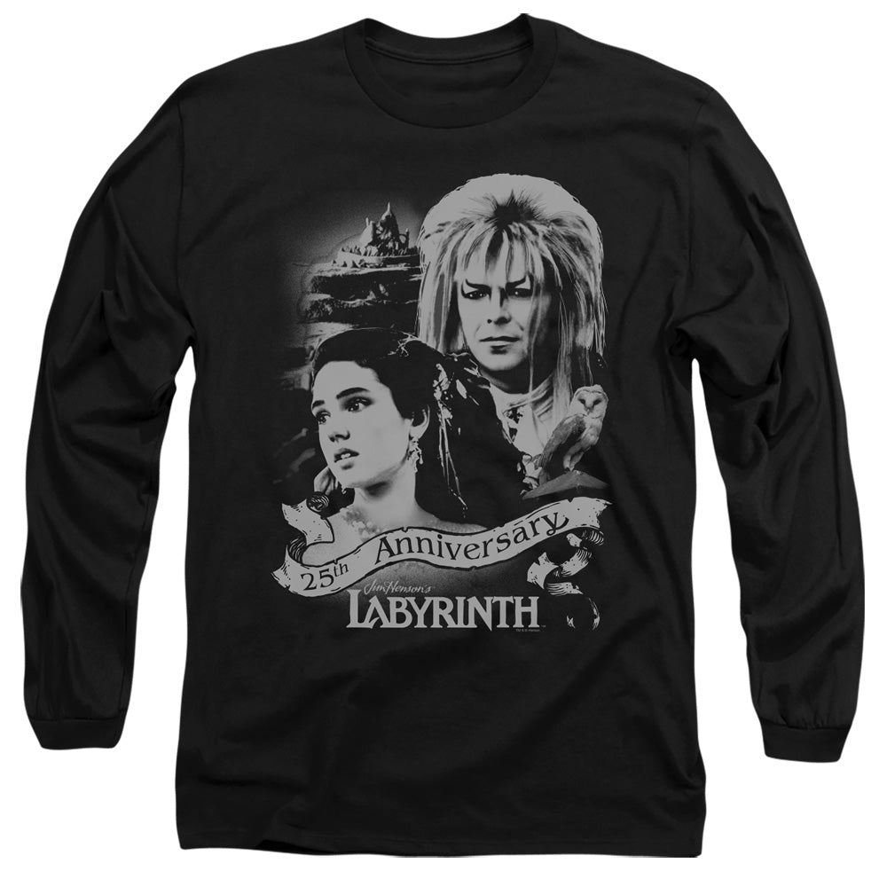 Labyrinth - Anniversary - Long Sleeve Adult 18/1 - Black T-shirt